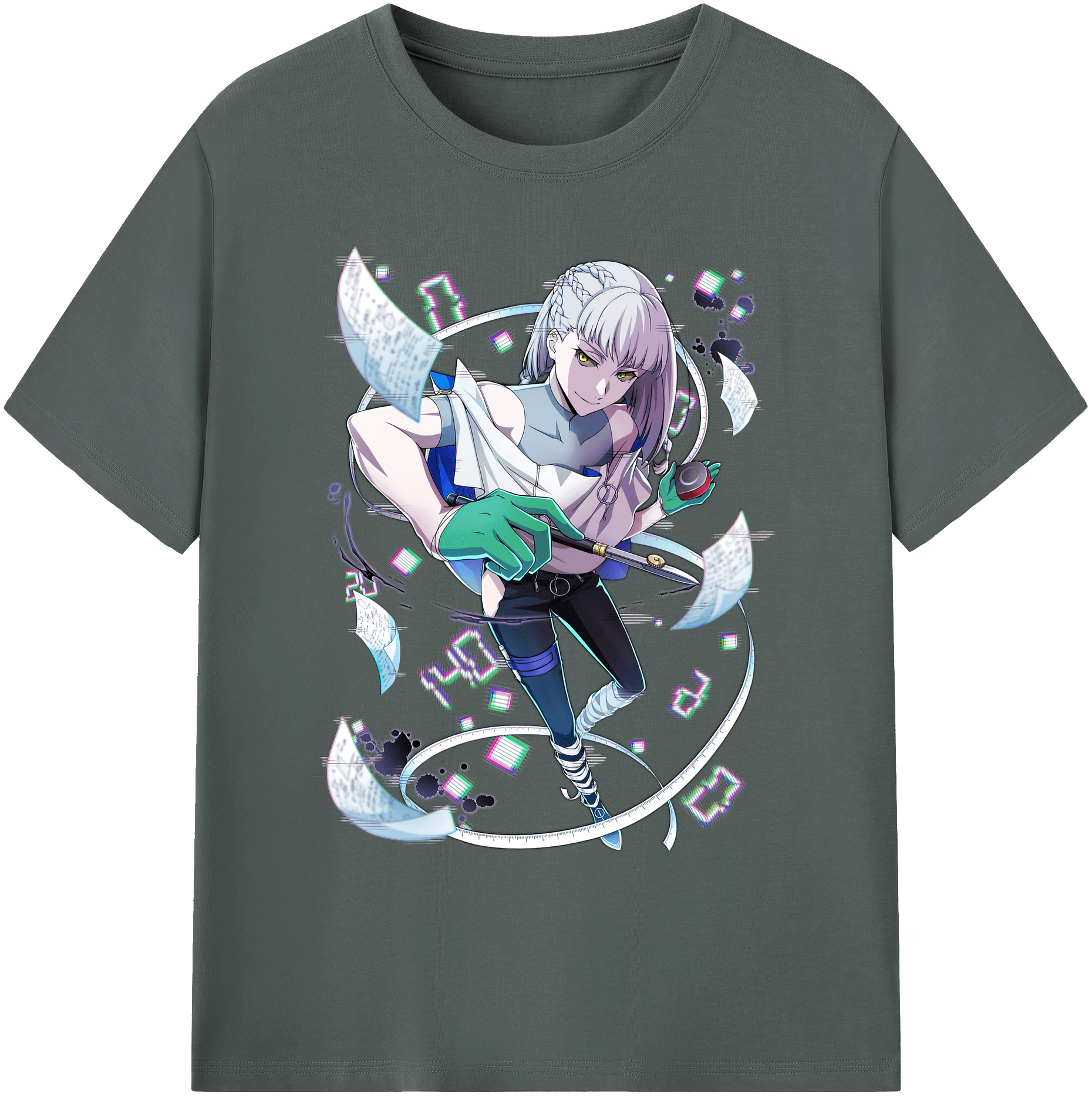 （画像用） 文豪ストレイドッグス Bungo Stray Dogs 綿100％ メンズ半袖Tシャツ｜肌触りやわらか＆通気性